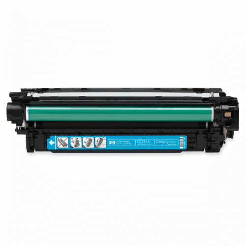 HP 504A Cyan Toner Cartridge (CE251A) - Click Image to Close