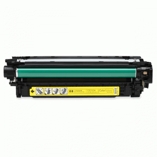HP 504A Yellow Toner Cartridge (CE252A) - Click Image to Close