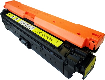 HP 307A Yellow Toner Cartridge (CE742A) - Click Image to Close